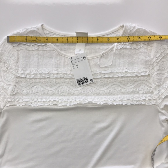 H&M Ivory Lace-Yoke Top - Picture 7 of 9